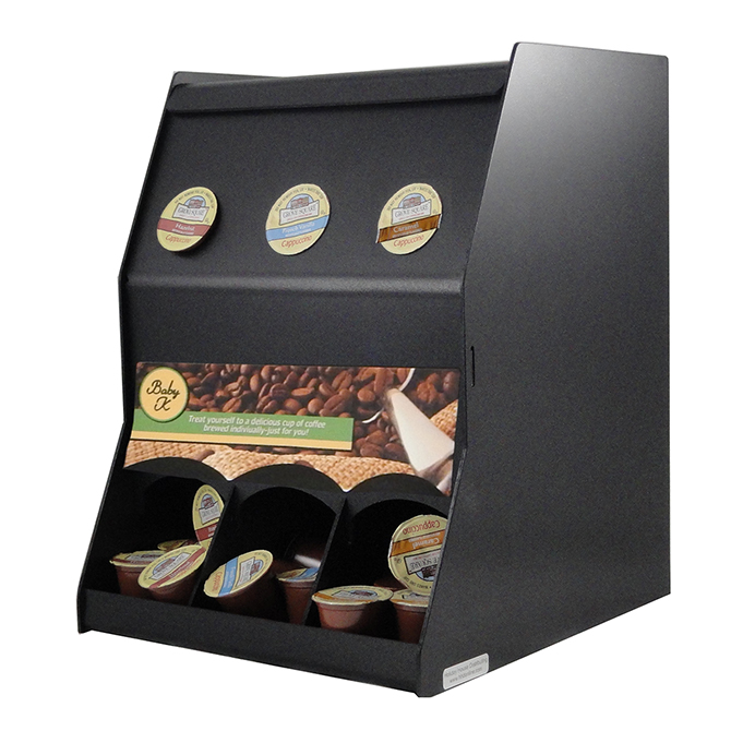 (image for) HHD KDR3 3 Section K-Cup Coffee Pod Rack Dispenser Organizer - Click Image to Close