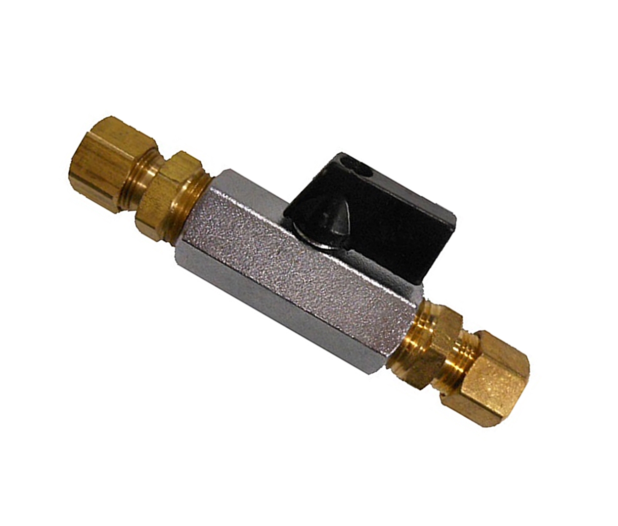 (image for) HHD MBV6C Mini Ball Valve 3/8 x 3/8 Compression Fittings - Click Image to Close