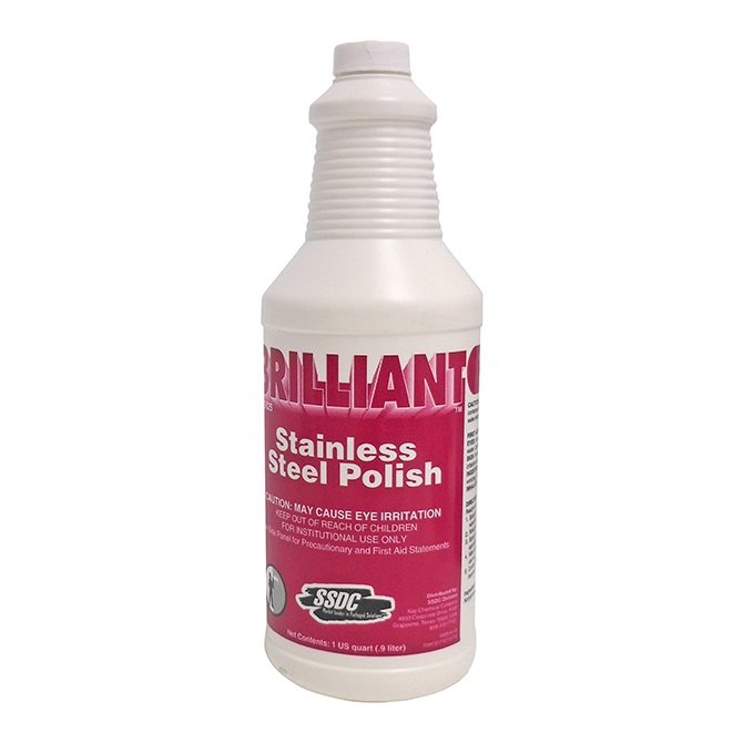 (image for) HHD SPC-1 SSDC Brilliant Stainless Polish Cleaner 1 Quart - Click Image to Close