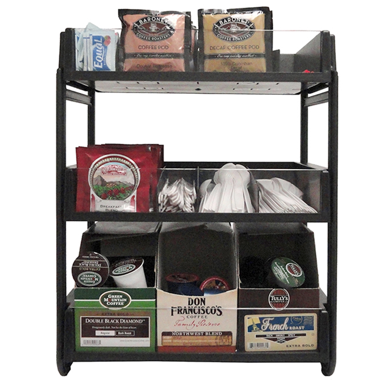 (image for) HHD UR9 9 Selection Universal Condiment Rack 18"H x 14"W x 8"D - Click Image to Close