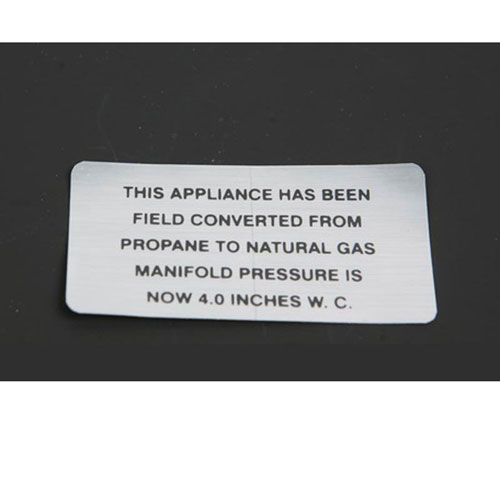 (image for) Hobart 00-421727-00004 PROPANE TO NP PLATE