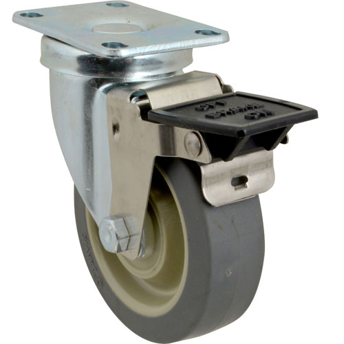 (image for) Hobart 505042-PE CASTER PLATE , 4"SWVL, W/BRAKE - Click Image to Close