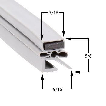 (image for) Hobart 280984-5 Door Gasket Gray (74-1269)