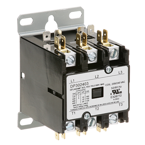 (image for) Hobart XNC6X125 CONTACTOR (3 POLE,30 AMP,240V) - Click Image to Close