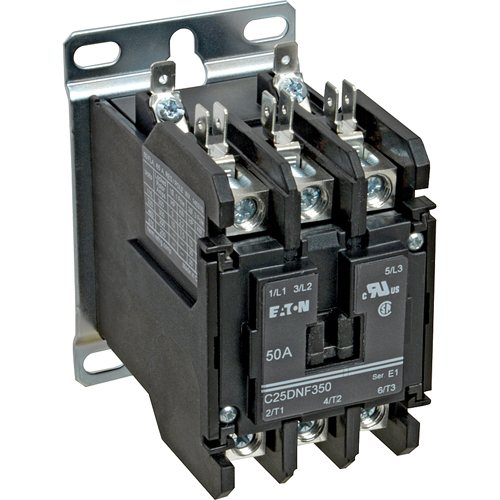 (image for) Hubbell C25DNF350B CONTACTOR 3POLE, 50AMP, 240V - Click Image to Close