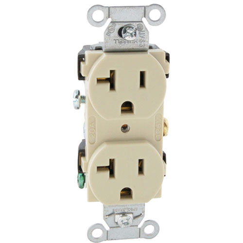 (image for) Hubbell CR201 RECEPTACLE,DUPLEX , 125V, 20A