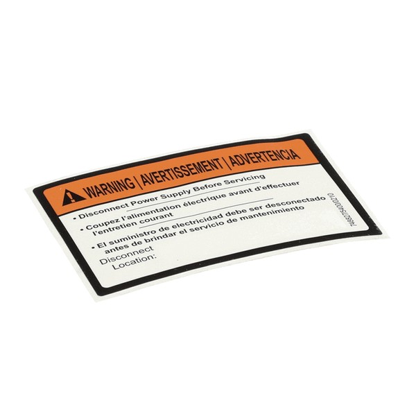 (image for) Jackson 9905-004-08-16 DECAL, DISCONNECT POWER WARNING (ECOLAB