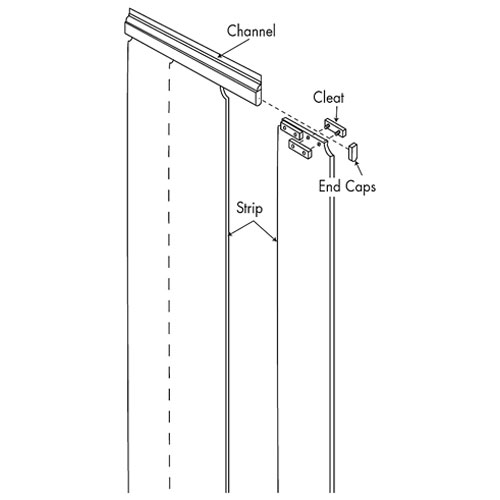 (image for) Kason 401SA8084490 Kason - 401SA8084490 STRIP CURTAIN