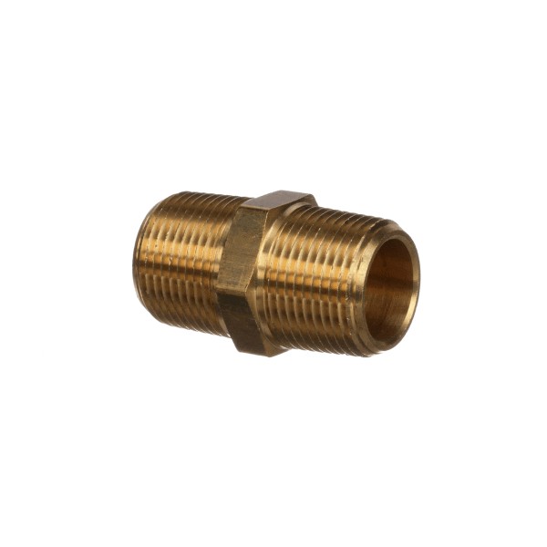 (image for) Lancer 112XJ BRASS HEX NIPPLE 3/4 MPT X 3/4