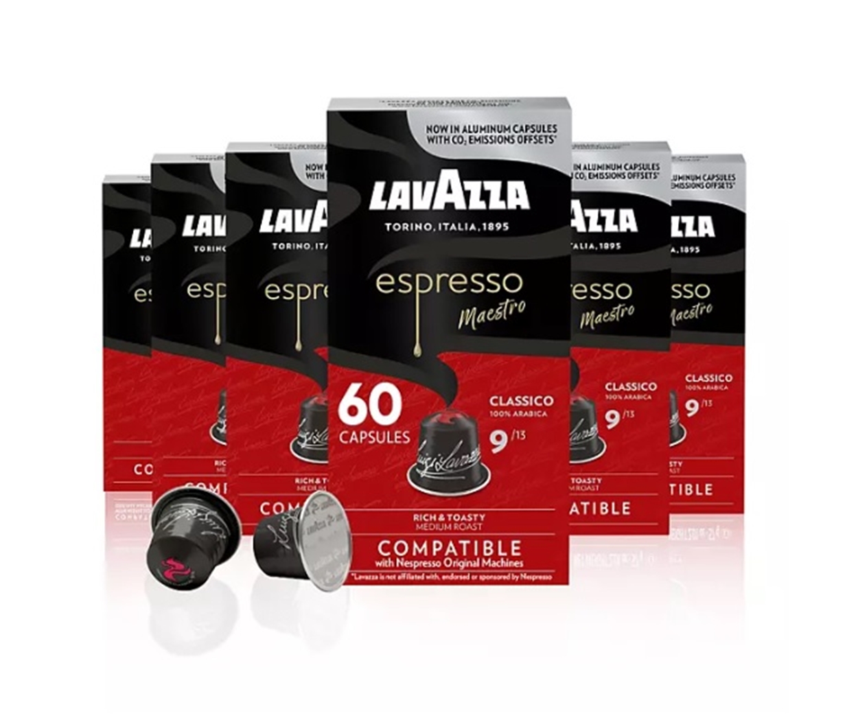 (image for) Lavazza Espresso Maestro Classico Medium Roast Capsules (60 ct.) - Click Image to Close