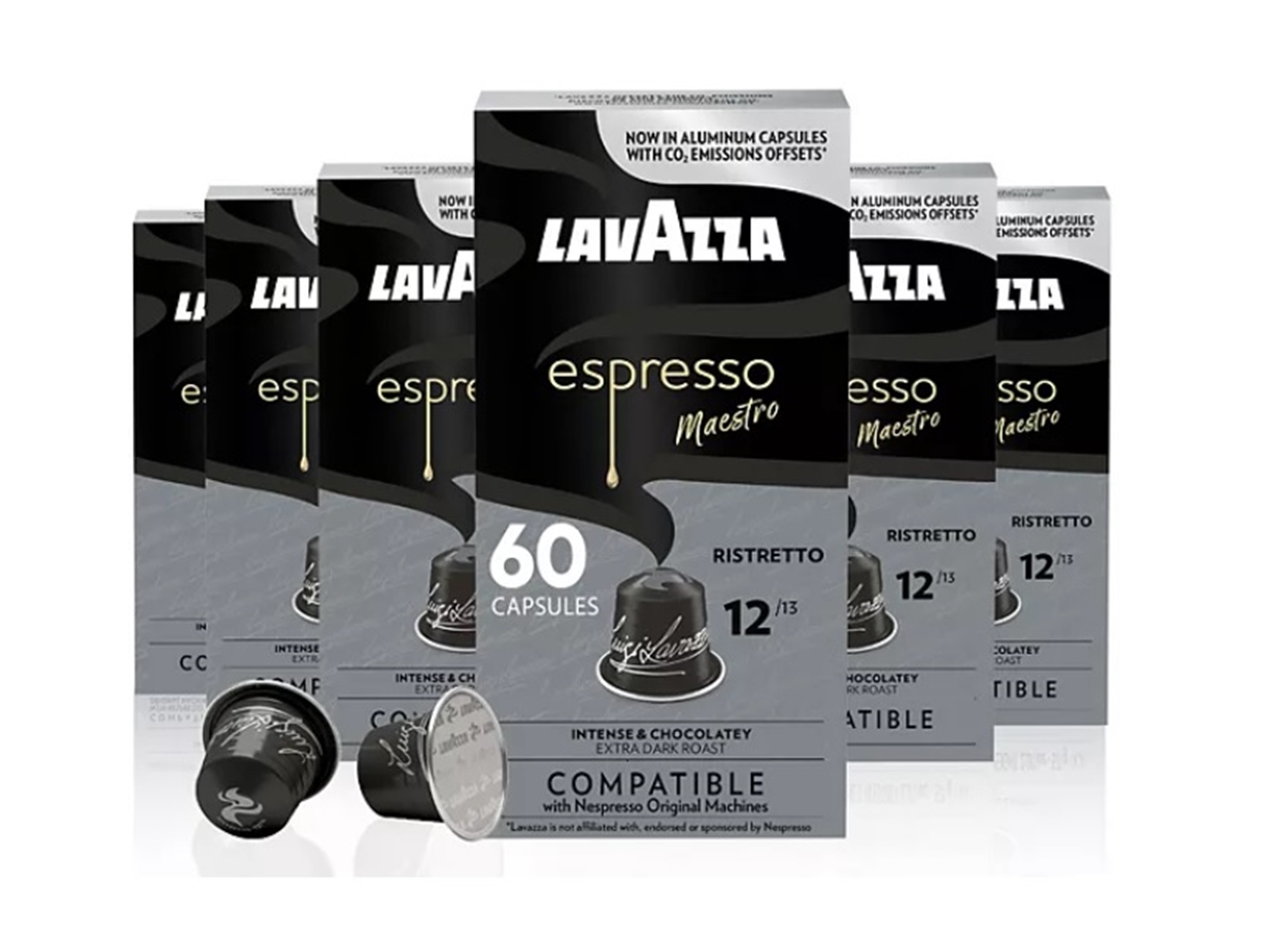 (image for) Lavazza Espresso Maestro Risteretto Dark Roast Pods (60 ct.) - Click Image to Close