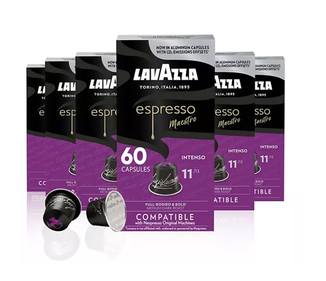 (image for) Lavazza Espresso Maestro Inteso Medium-Dark Roast Pods (60 ct.) - Click Image to Close