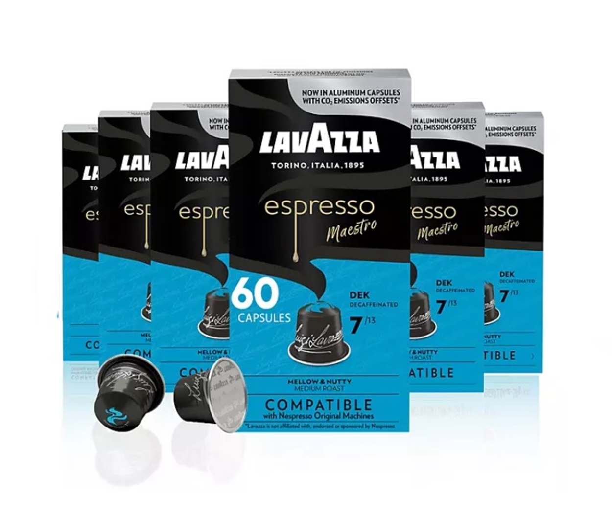 (image for) Lavazza Espresso Maestro Medium Roast Decaf Pods (60 ct.) - Click Image to Close