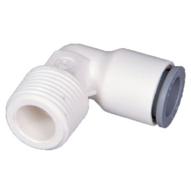 (image for) LIQUIfit LMCE46 Male Connector Elbow 1/4 Tube x 3/8 MPT (10) - Click Image to Close