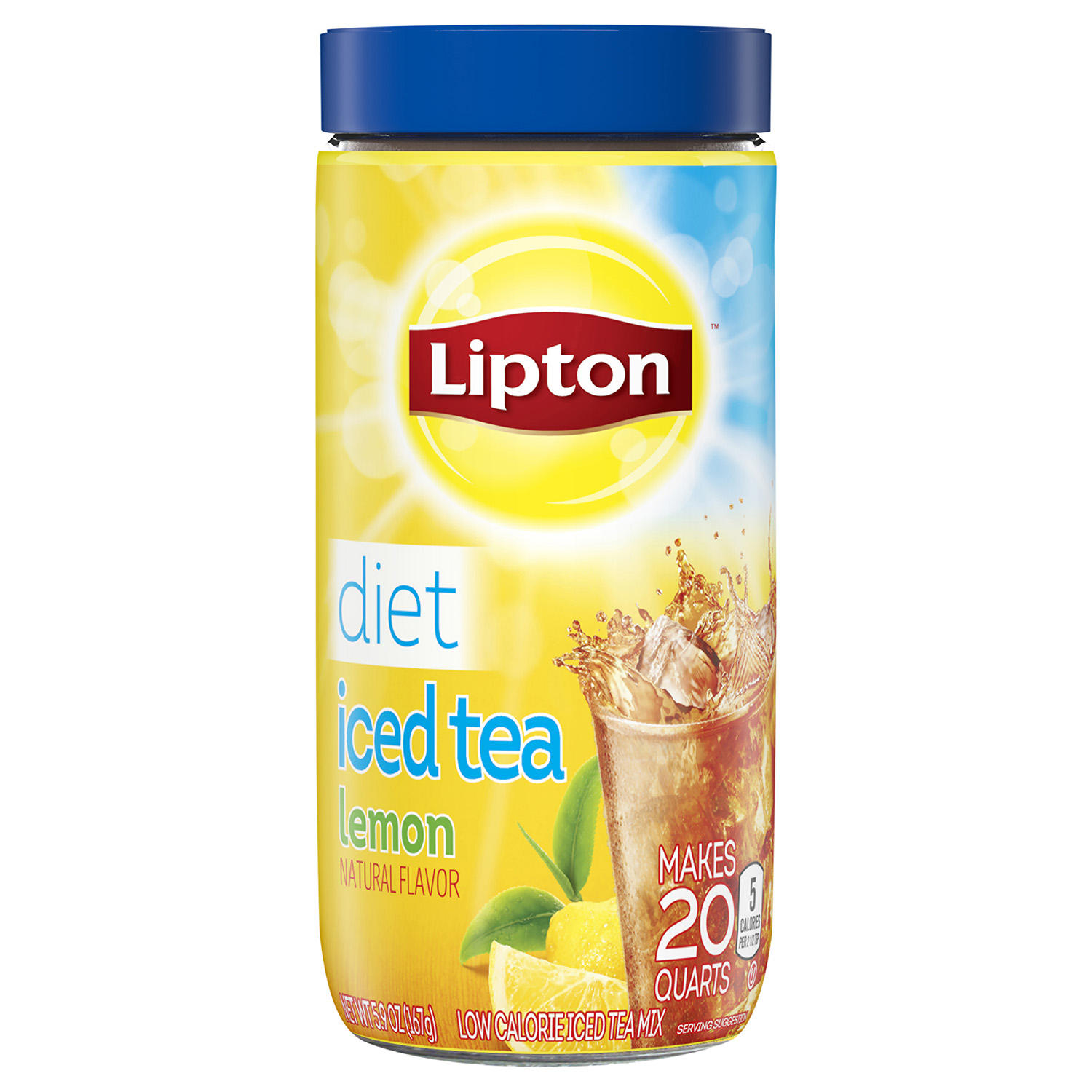 (image for) Lipton Diet Iced Tea Mix Lemon (5.9 oz., makes 20 quarts) - Click Image to Close