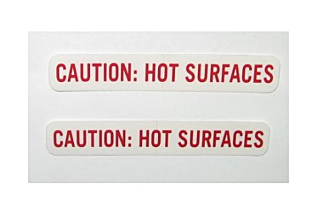 (image for) Newco 100254 Label Caution Hot Surfaces