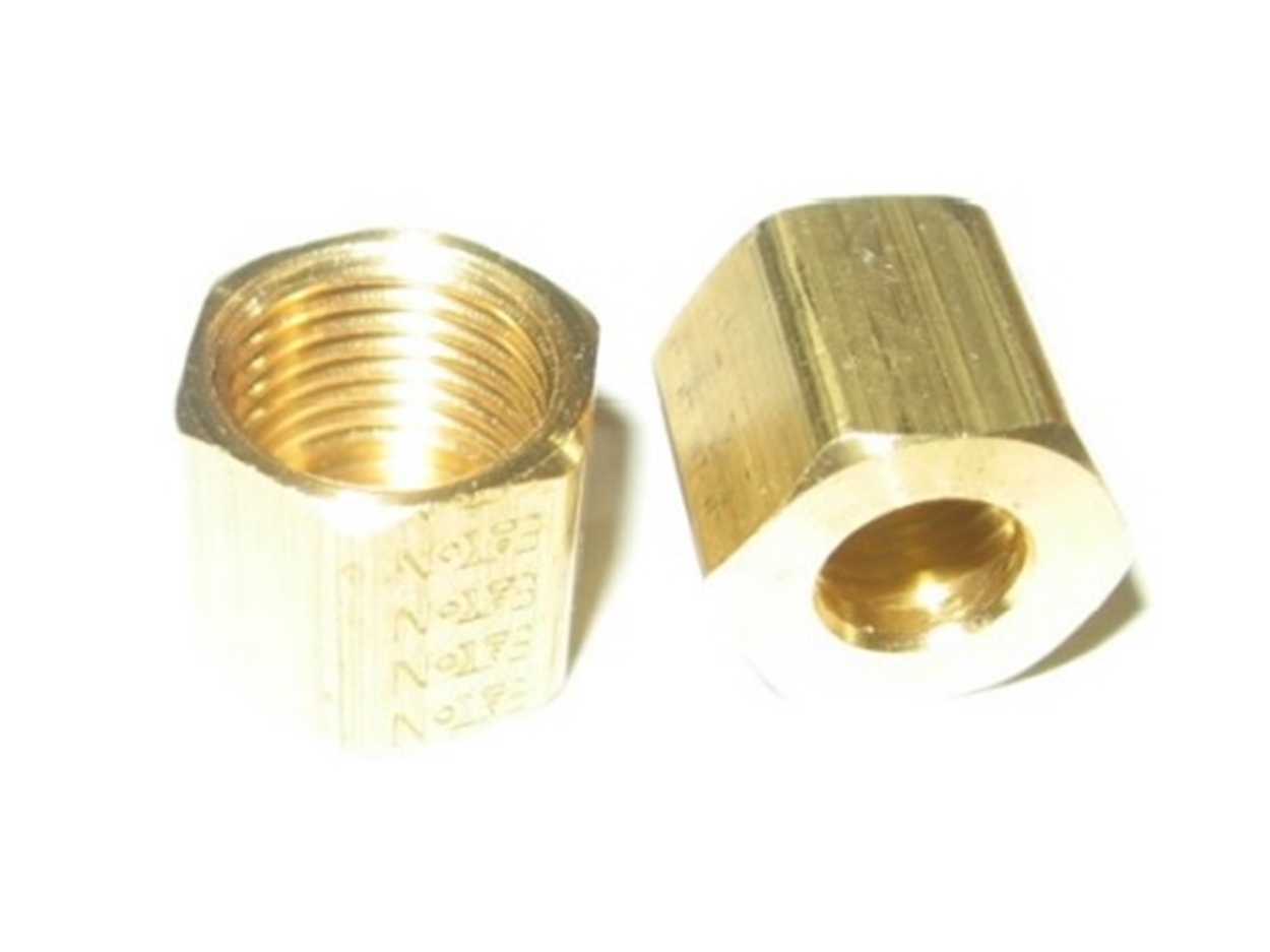 (image for) Newco 110946 Nut 1/4 Self Aligning Compression Brass - Click Image to Close