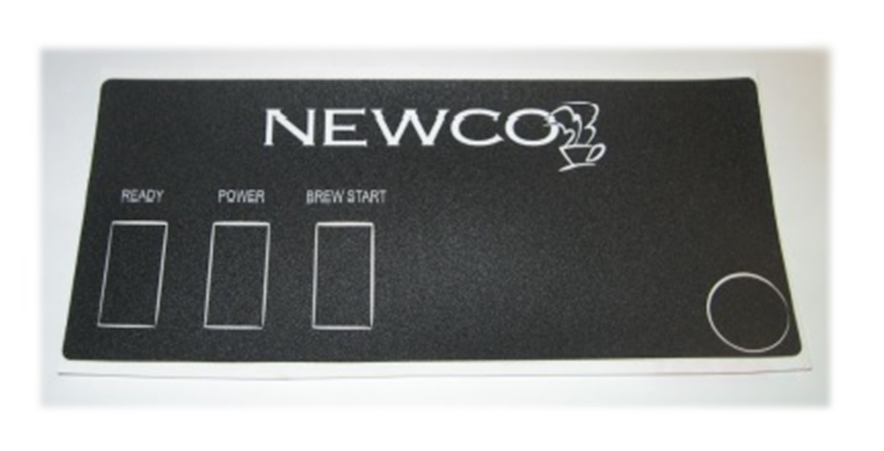 (image for) Newco 111220 Label Faceplate FC Thermal - Click Image to Close