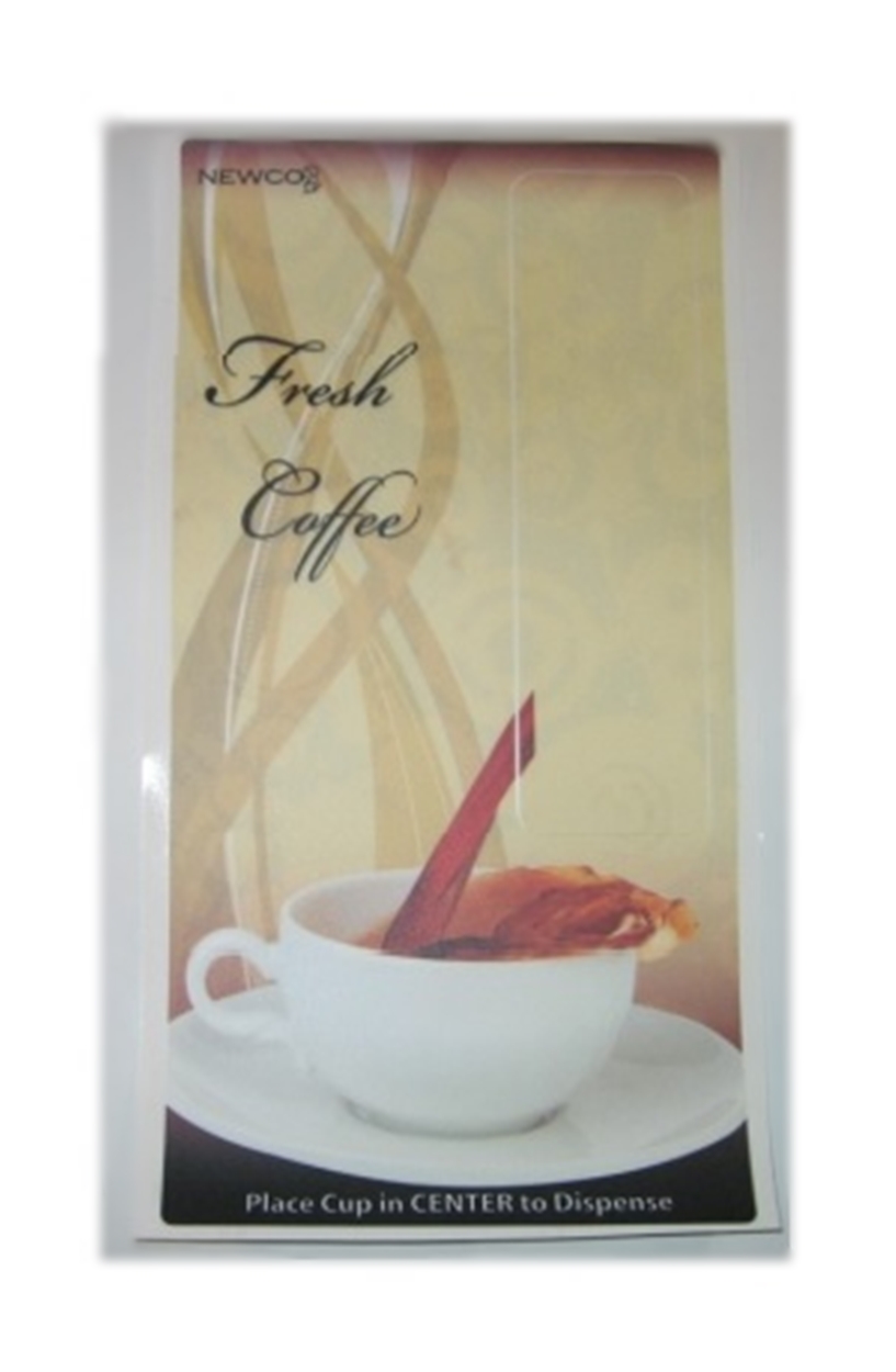 (image for) Newco 121320 Label Hot Coffee LCD-1 - Click Image to Close