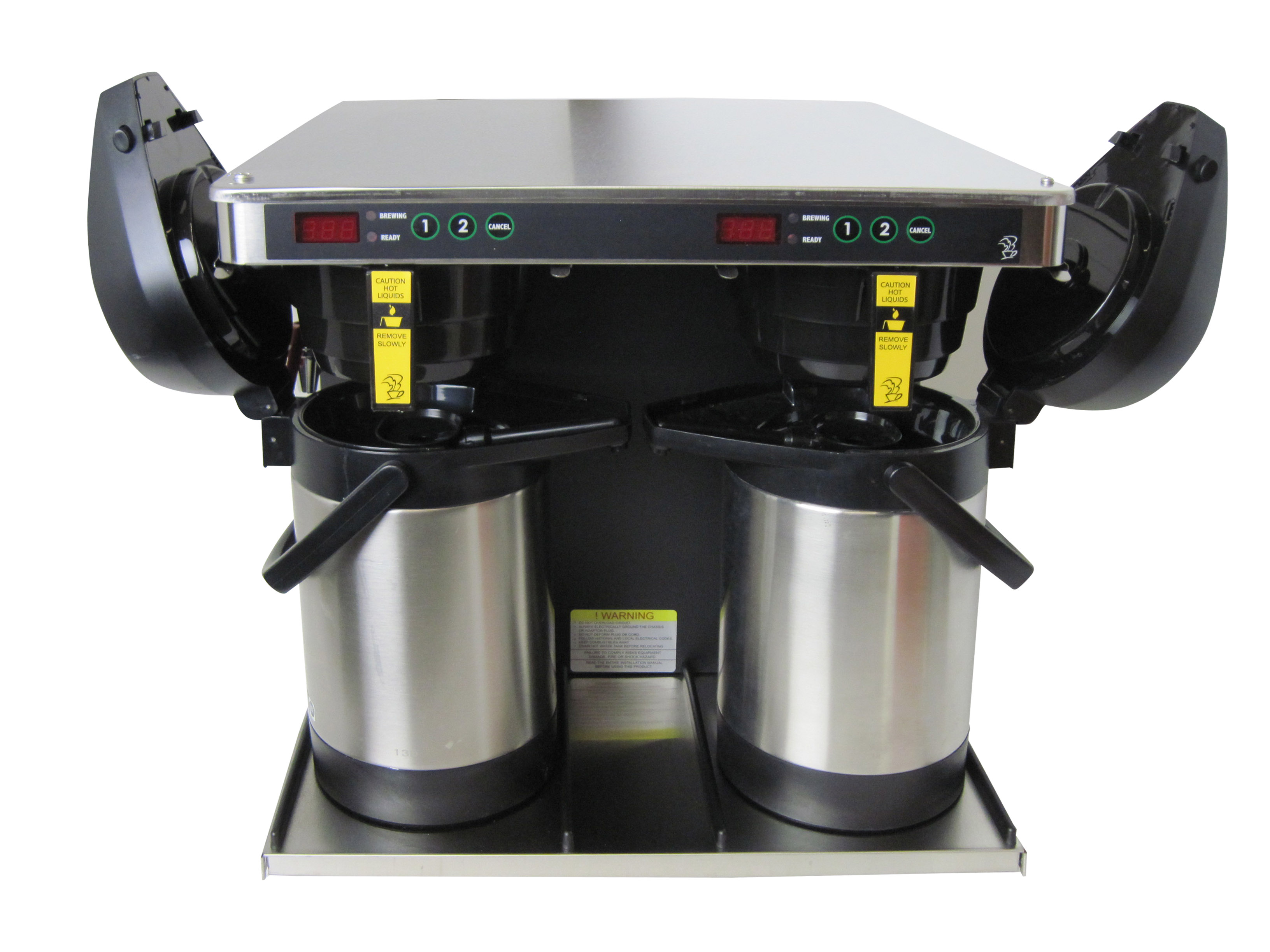 (image for) Newco 121767 20:1 Dual AP Coffee/Tea Brewer w/Faucet SS Cabinet - Click Image to Close