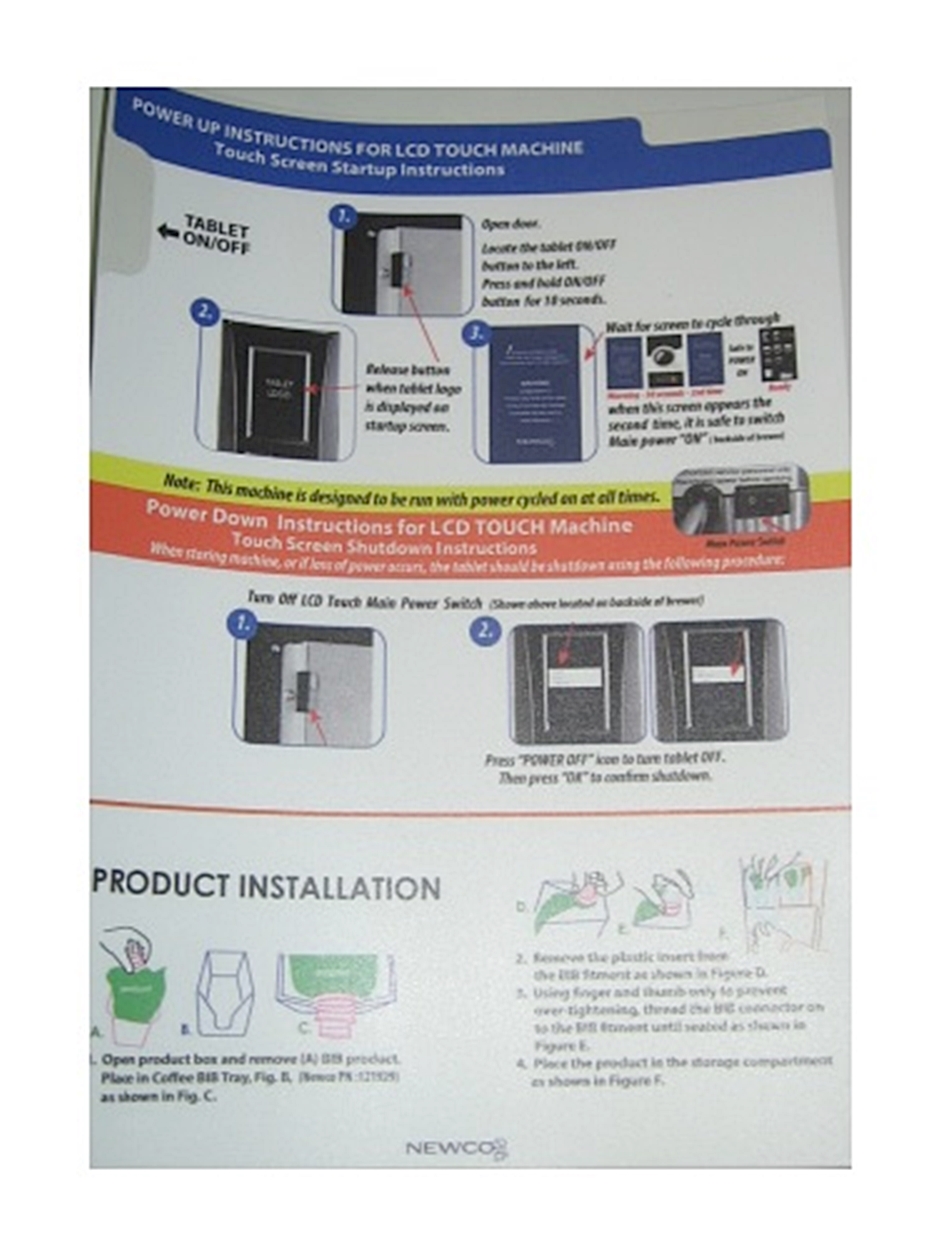 (image for) Newco 122108 Label Start Instruction LCD Touch ASUS