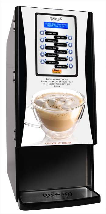 (image for) Newco 123033-BPC Bistro 10 Liquid Coffee Specialty Drink Machine - Click Image to Close