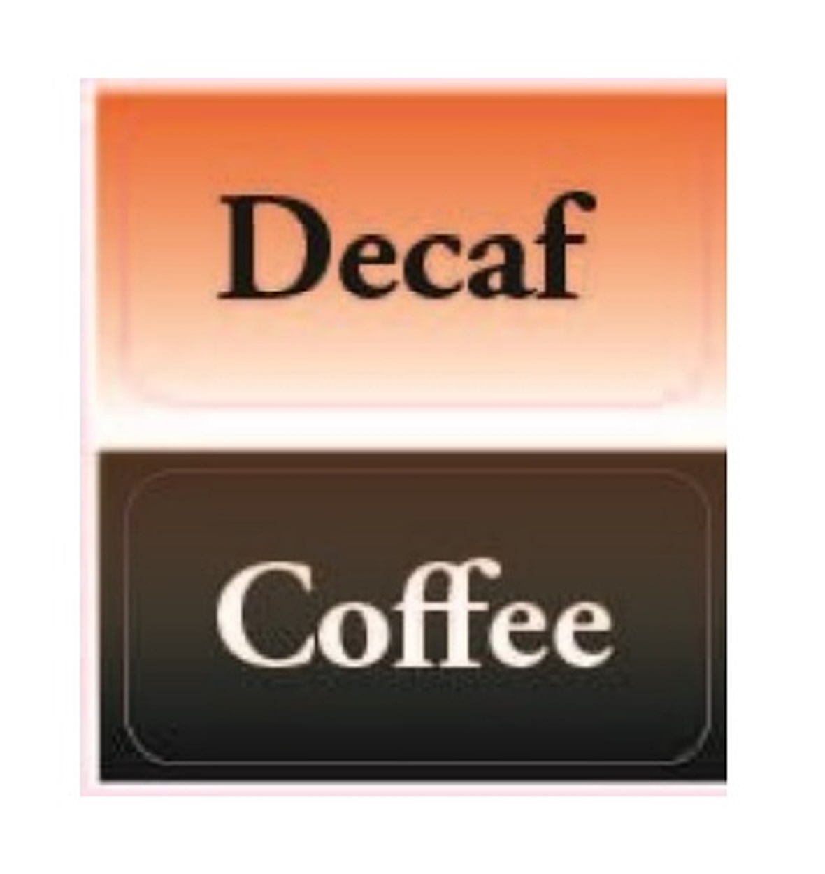 (image for) Newco 123094 Label Decaf/Coffee