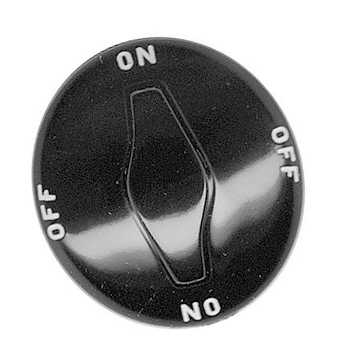 (image for) Newco 202055 ON-OFF Black Rotary Switch Knob 2" D