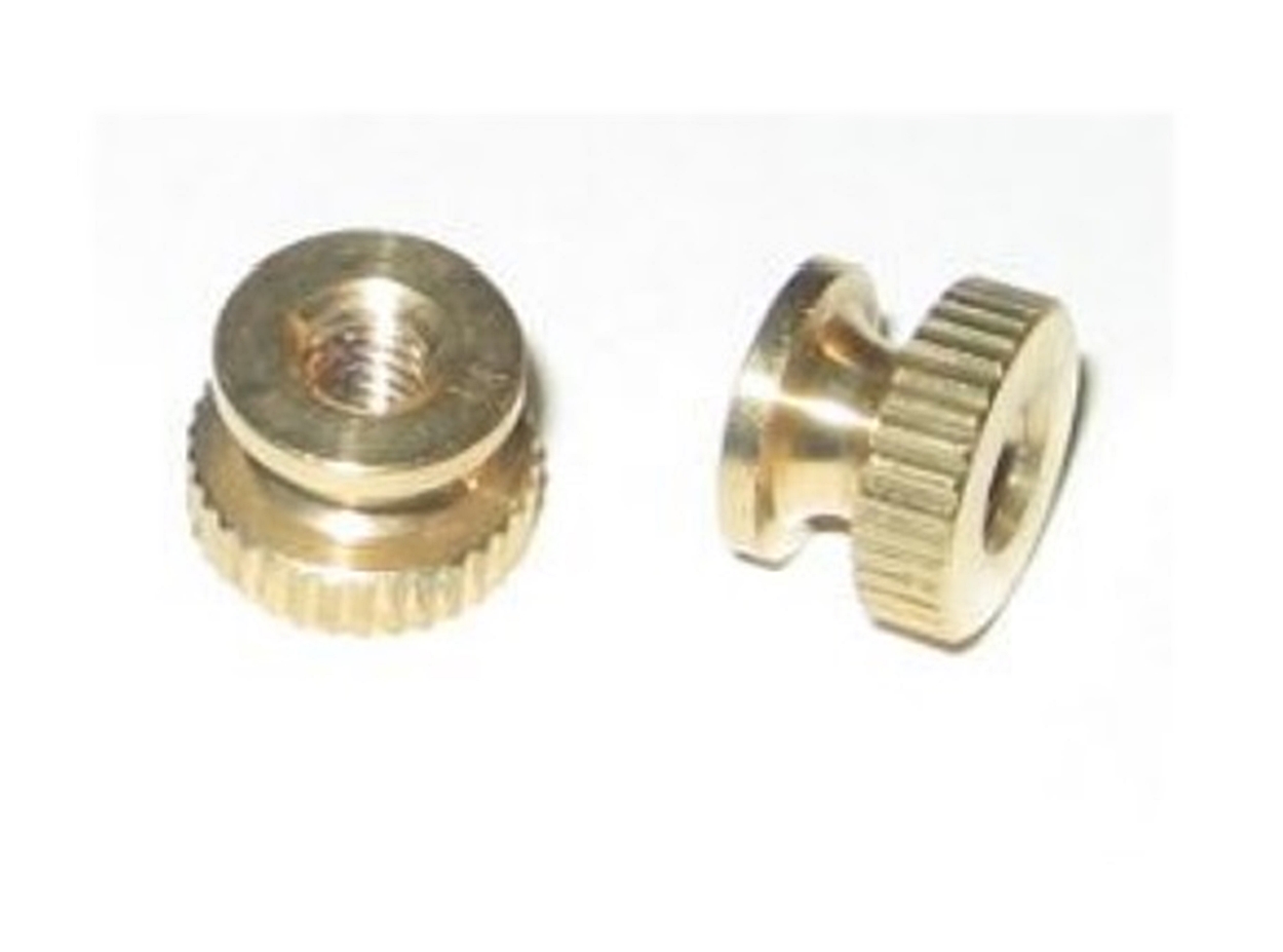 (image for) Newco 700021 Nut Knurled 8-32 Brass - Click Image to Close