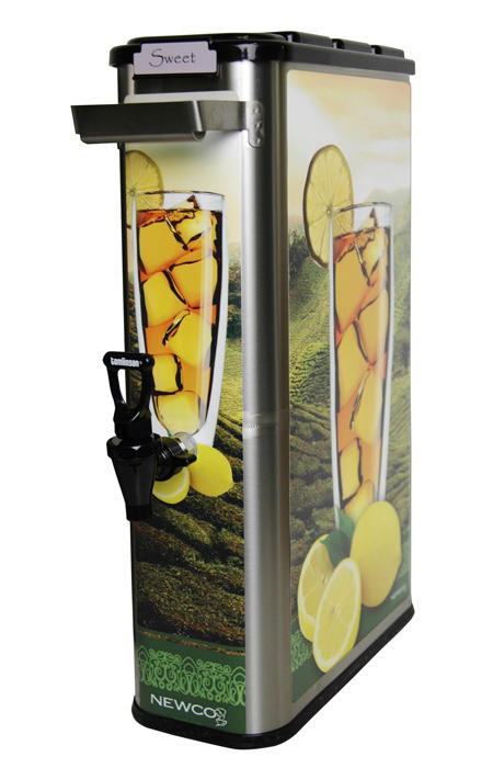 (image for) Newco 805028 3.5 Gallon Tall Skinny Tea Dispenser w/Locking Lid - Click Image to Close