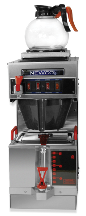 (image for) Newco GKF3-15 3 Station 1L 2U G-15 Dispenser/Glass Carafe Brewer - Click Image to Close