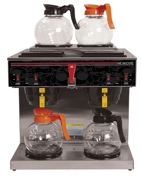 (image for) Newco NKD4AF Dual Auto 4 Warmer Coffee Brewer with Faucet - Click Image to Close