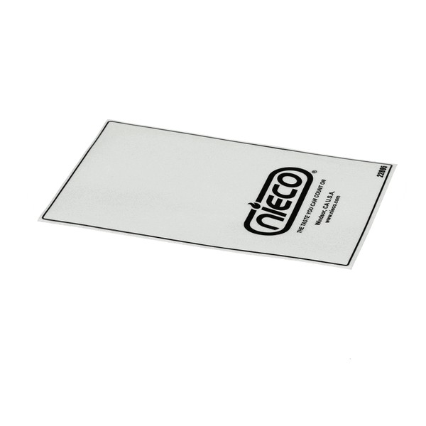 (image for) Nieco 22895 LABEL, 1 BLET, CONTROL BOX,