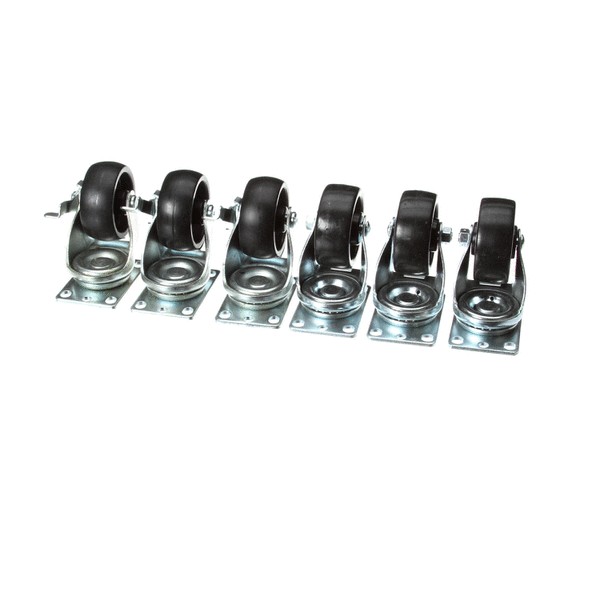 (image for) Nor-Lake 136044 CASTER KIT PLATE TYPE ( SET OF