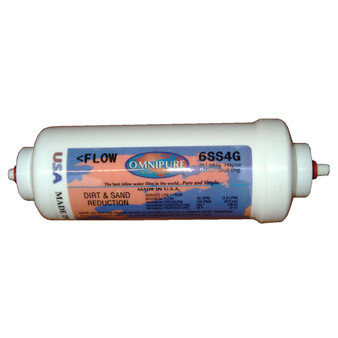 (image for) Omnipure 6SS Sand and Sediment Cartridge 6" L 1/4" FPT Fittings - Click Image to Close