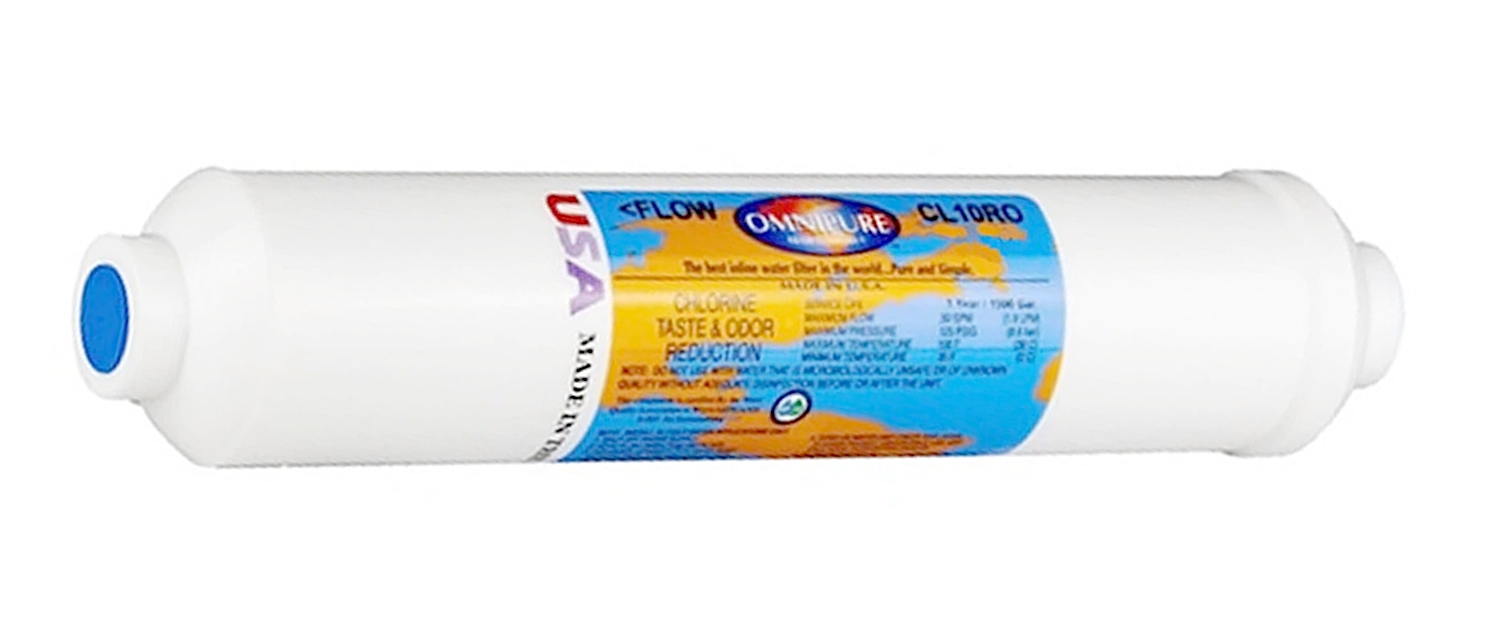 (image for) Omnipure CL10RO Filter 2 x 10 Inline Filter with Mesh Carbon - Click Image to Close
