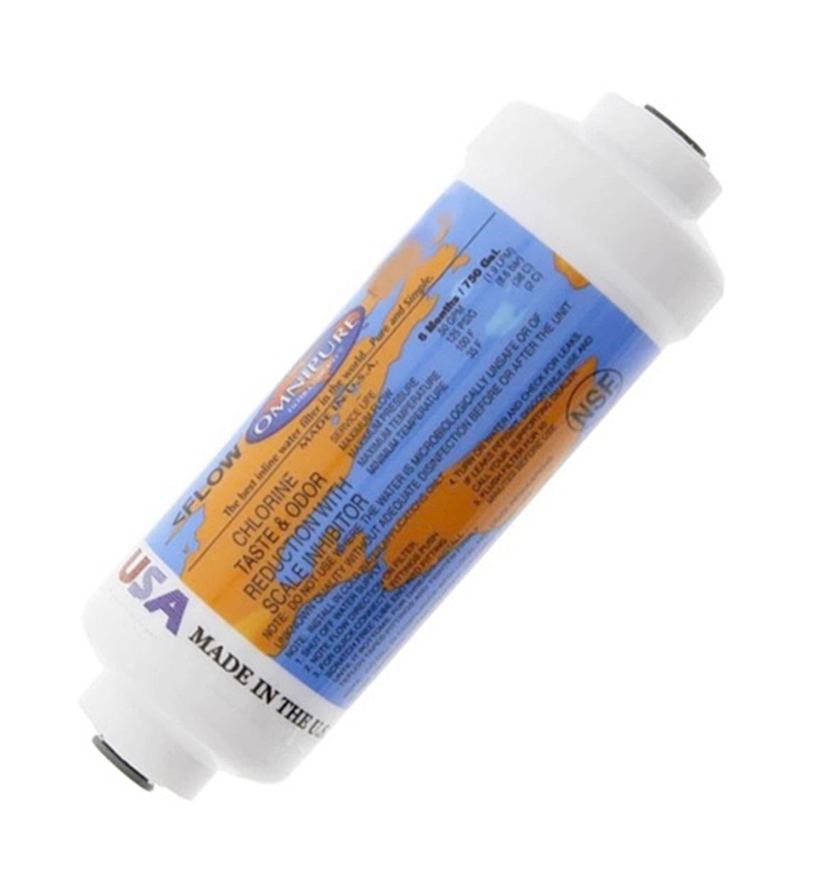 (image for) Omnipure K2356-JJ 6" x 2" All KDF-55 Inline Filter 1/4" QC - Click Image to Close