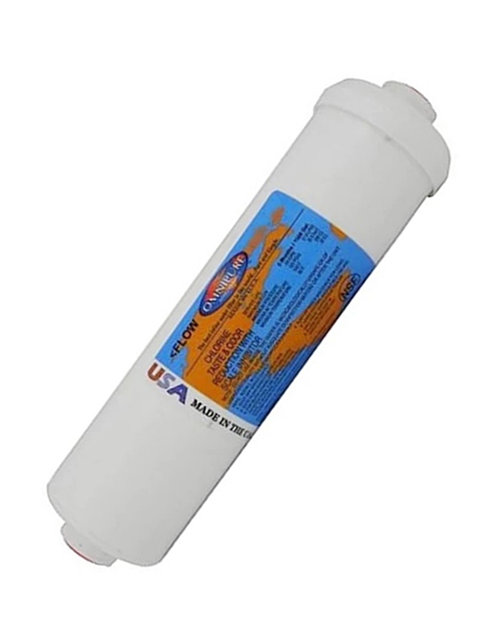 (image for) Omnipure K5520-BB 10" x 2.5" 1 Micron Carbon Block Inline Filter - Click Image to Close