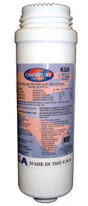 (image for) Omnipure KQ8 Keurig Water Filter 10 Micron GAC 8"L - Click Image to Close