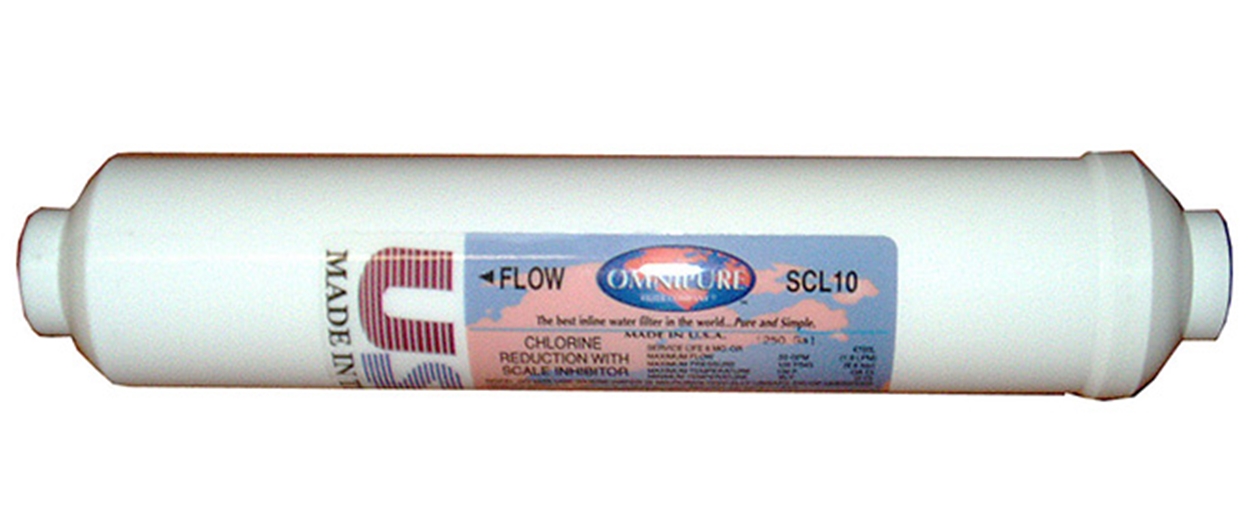 (image for) Omnipure SCL10 In-Line Water Filter 10" L 1/4" FPT Fittings - Click Image to Close