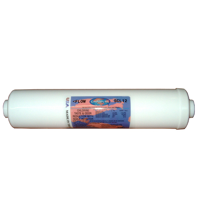 (image for) Omnipure SCL12 In-Line Water Filter 12" L 1/4" FPT Fittings - Click Image to Close