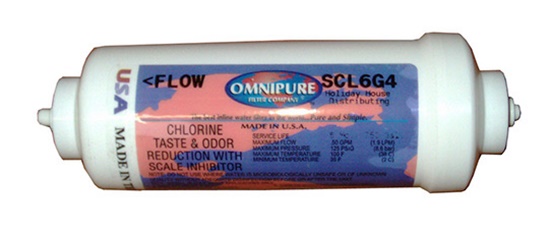 (image for) Omnipure SCL6G6 In-Line Water Filter 6" L 3/8" QC Fittings - Click Image to Close