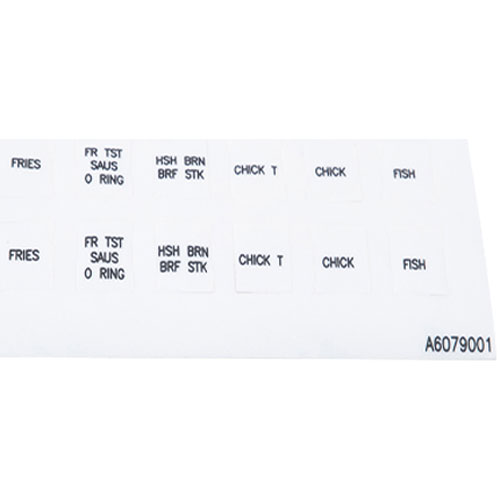 (image for) Pitco A6079001 LBL, DECAL OVERLY CMPTR B.K.