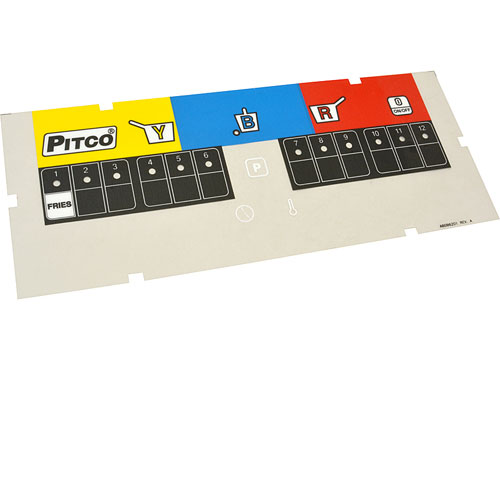 (image for) Pitco PTA6096201 LBL, OVRLY 3 ZN FRIES