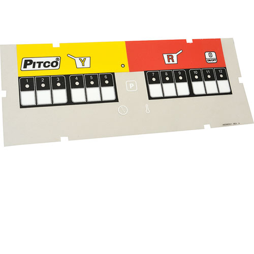 (image for) Pitco PTA6096501 LBL, OVRLY 2 ZN BLANK