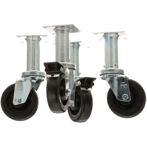 (image for) Pitco PTB3901504 CASTERS , 4"WHEEL,9"LIFT, 4 PK