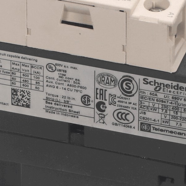 (image for) Randell EL CON0202 CONTACTOR, 32A 24V LC1D32B7