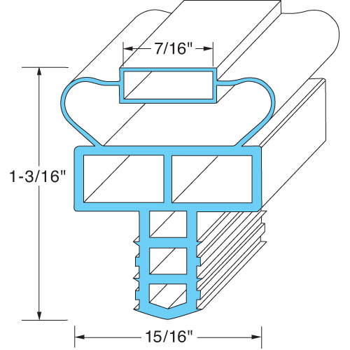 (image for) Randell IN-GSK1030 GASKET, DOOR - Click Image to Close