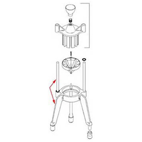 (image for) Redco 301 HOUSING,BASE , W/RODS, ASSY - Click Image to Close
