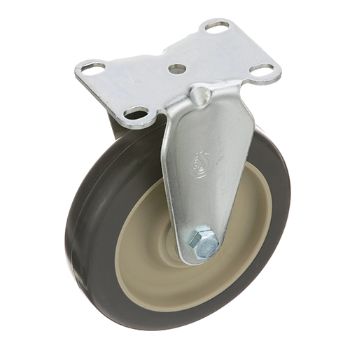 (image for) Rubbermaid 4501-1 CASTER,PLATE , 5", RGD, GRY - Click Image to Close